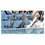 SANITIZER TRAY WITH FLATWARE