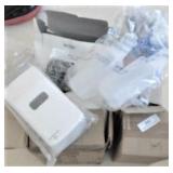 Soap dispensers and scouring pads