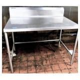 SS Work Table 30"X48" w/ 8" lip