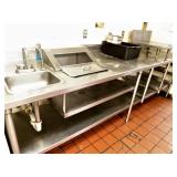 SS Beverage Table 115"x30"