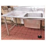 Prep Sink 30"x52" / bowl 24"x24"x13"D