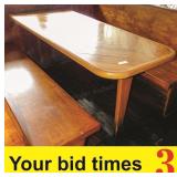 Wooden Wall Mounted Table 30"x65"