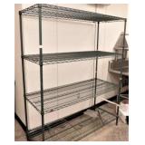 Green Epoxy (4) Shelf Rack-18"X60"X75"h