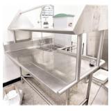 Soiled Side "L" Shape Dish Table-66"X60"