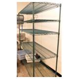 Green Epoxy (5) Shelf Rack-18"X60"X75"h