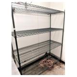 Green Epoxy (4) Shelf Rack-18"X60"X75"h