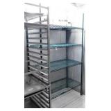 (2) Green Epoxy Wire Racks-Rough