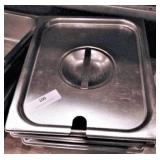 (3) Half Size SS Pans-(1) Lid