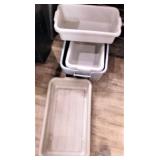 (4) Assorted Bus Tubs