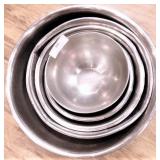 Assorted SS Mixing Bowls-(5)