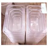 (21) Ninth Size Lexan Pans-4"