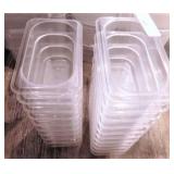 (21) Ninth Size Lexan Pans-4"