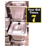 SS Sixth Size Pan w/Lid-6"