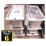 SS Third Size Pan w/Lid-6"