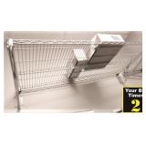 Chrome Wire Wall Shelf-48"X24"