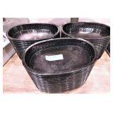 (75) Plastic Food Baskets-9.5"