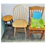 3 Dining Chairs/1 Bar Stool/1 Booster Seat