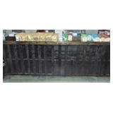 Wooden Merchandising Shelf / 16"Dx120"L