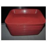 Plastic Food Baskets, Red (81) / 8"x10"