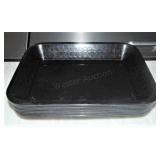 Plastic Food Baskets, Black (20) / 8"x10"