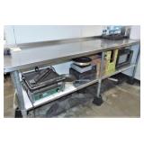 SS Top Work Table / 24"x96"x35"H
