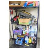 Blue Epoxy 4-Shelf Storage Unit / 18"x35"x64"H