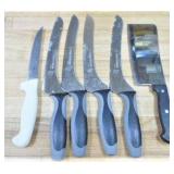 Knife Set - Includes (5) knives, (1) Clever