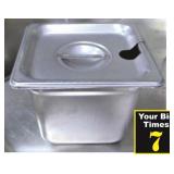 SS Sixth-Size 6"D Food Storage Pan w/ Lid