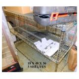WIRE SHELVING UNIT