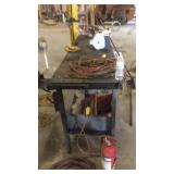 Steel work table approximately 2