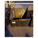 Molded rubber trash bin