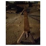 Heavy Steel sawhorse approximately 8 ft long