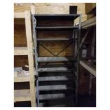 Heavy duty metal storage rack nine shelves
