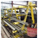 STEEL STOCK ON CANTILEVER RACK