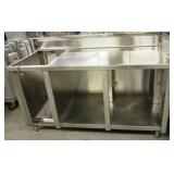 SS Table 28.5X62 w/ Waste Cut Out