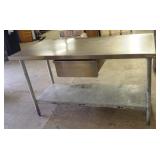 SS Table w/ Drawer 60X30