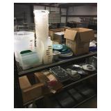 WIRE SHELF AND CONTENTS