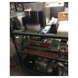 WIRE SHELF AND CONTENTS