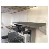 SS WALL SHELF, 16 X 60