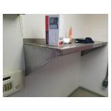 SS WALL SHELF, 16 x 48