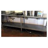 SS WORK TABLE, 24 x 96