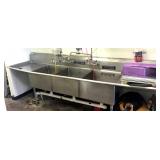 SS SINK, 3 COMPARTMENT, 120"