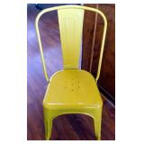 METAL DINING CHAIR (yellow)