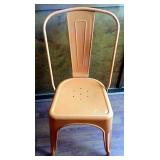 METAL DINING CHAIR (orange)