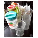 PITCHERS & PLASTIC CUTLERY