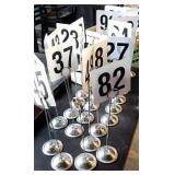 TABLE NUMBERING STANDS