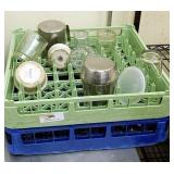 DISH RACKS AND CONTENTS