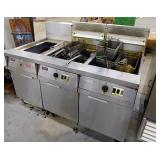 FRYMASTER 2 BANK Fryer LP GAS WITH FILTRATION
