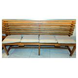 OAK BENCH W/BACK