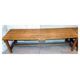 OAK BENCH/NO BACK